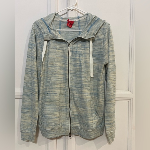 Nike Jackets & Blazers - Nike‎ Blue Striped Hoodie L